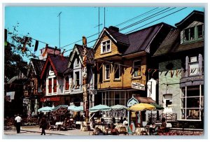 c1960's Markham Street Village Toronto Ontario Canada Vintage Postcard 