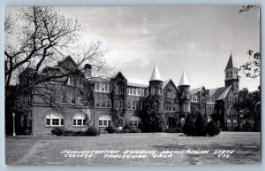 Tahlequah OK Postcard RPPC Administration Building Northeastern State College