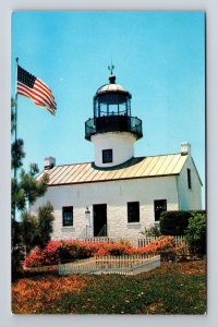 San Diego CA-California Old Spanish Lighthouse Point Luma Vintage Postcard 