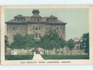 Divided-back BUILDING SCENE Anderson Indiana IN AE8868