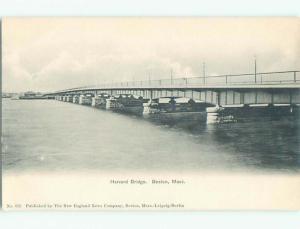 Unused Pre-1907 HARVARD BRIDGE Boston Massachusetts MA Q1525