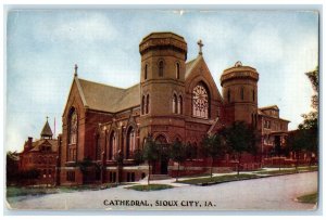 1909 Cathedral Church Exterior Building Sioux City Iowa Vintage Antique Postcard