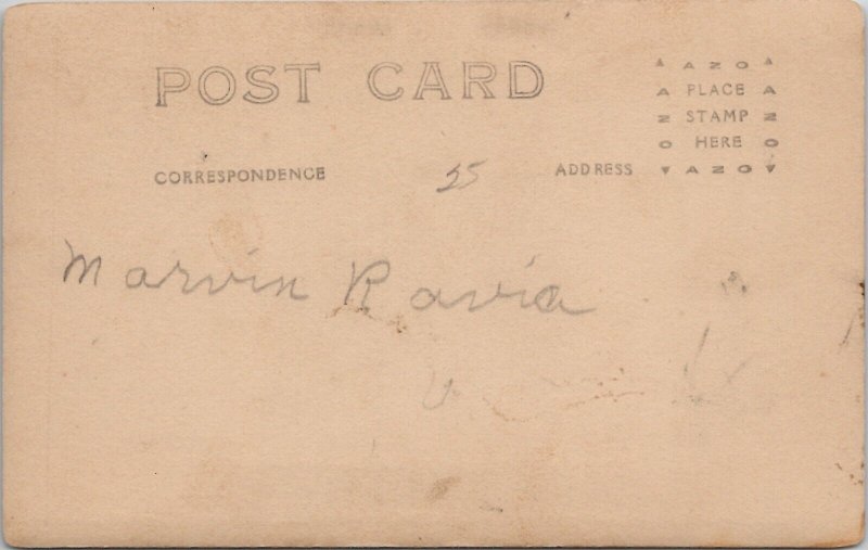 RPPC Garner Oklahoma Handsome Marvin Ravia Studio Portrait Postcard F22