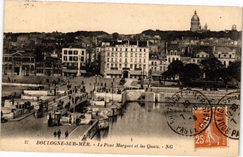 CPA BOULOGNE-sur-MER - Le Point Marguet et les Quais (129385)