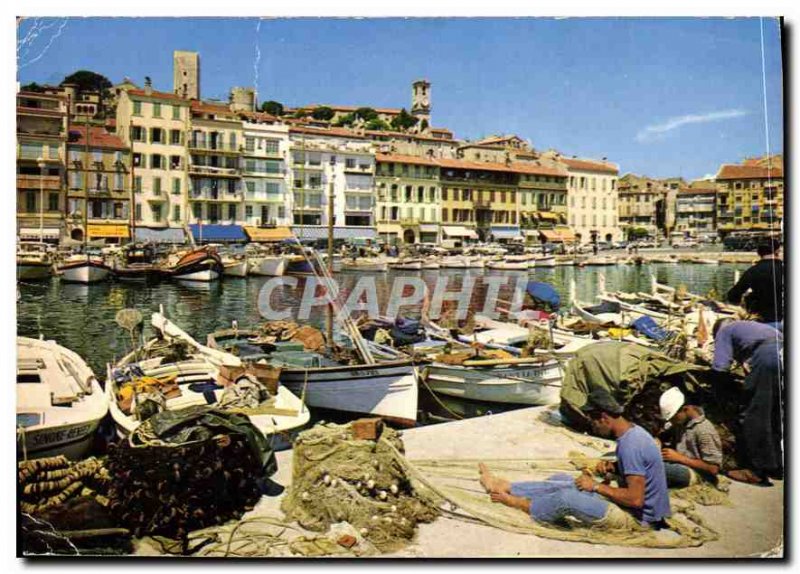 Modern Postcard Cannes corner of the Port Quay St Pierre and Le Suquet