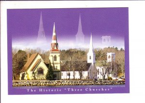 Historic Three Churches, Mahone Bay Nova Scotia,