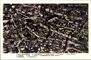 Germany Berlin vom Flugzeug Vintage RPPC C016