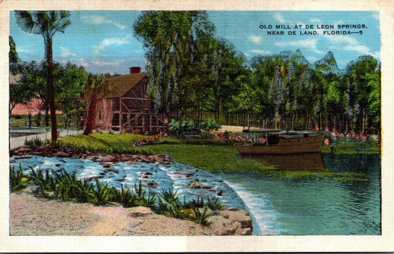 Florida Ponce de Leon Springs The Old Spanish Sugar Mill 1936