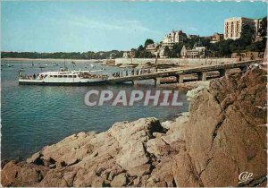 Postcard Modern Green Stars Dinard La Promenade Moonlight Yacht Club
