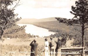 C95/ Copper Harbor Michigan Mi Real Photo RPPC Postcard c40s Lake Fanny Hoe