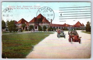 1910 CHICAGO*DOUGLAS PARK*NATATORIUM*WEST SIDE*182 ACRES*OLD CARS*ARCHIE McCREA