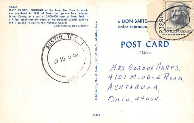 State Capitol Lone Star State - Austin, Texas TX