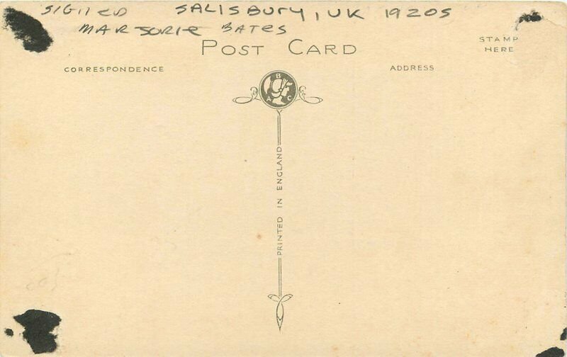 Artist Impression 1920s Salisbury UK Marjorie Bates Poultry Cross Postcard 9566