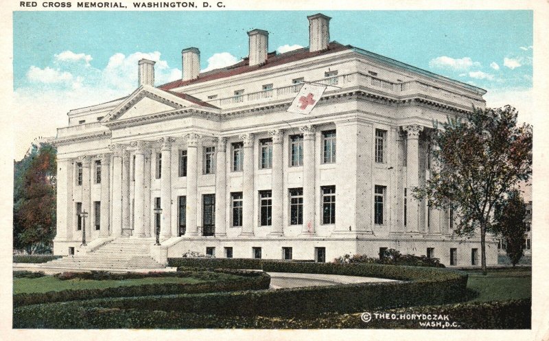 Vintage Postcard 1920's Red Cross Memorial Building Washington DC