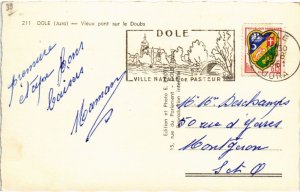 CPA Dole vieux pont sur le Doubs (1265166)