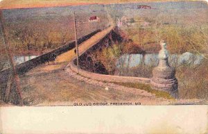 Old Judge Bridge Frederick Maryland 1917 postcard