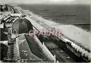 Postcard Modern Venice Lido Hotel Excelsior Spiaggio The beach hotel Excesior