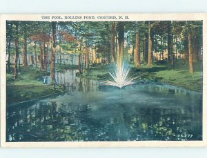 W-border FOUNTAIN IN ROLLINS POND Concord New Hampshire NH AD7227