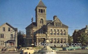 Court House & Civil War Monument - Woonsocket, Rhode Island RI  