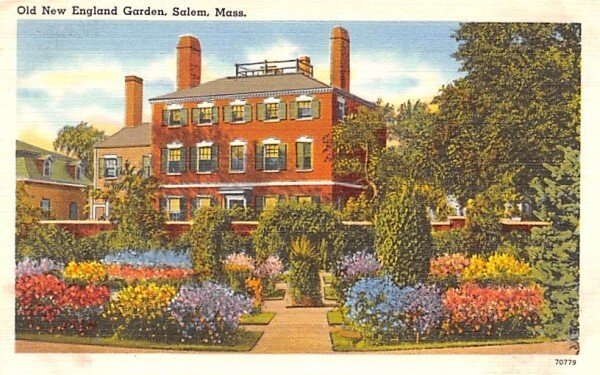 Old New England Garden in Salem, MA