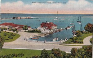 Postcard Milwaukee Yacht Club Milwaukee WI