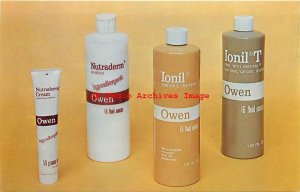Advertising Card, Owen's Nutraderm & Ionil Products Promotion