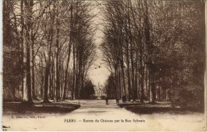 CPA Flers Entree du Chateau par la Rue Schnetz FRANCE (1053923)