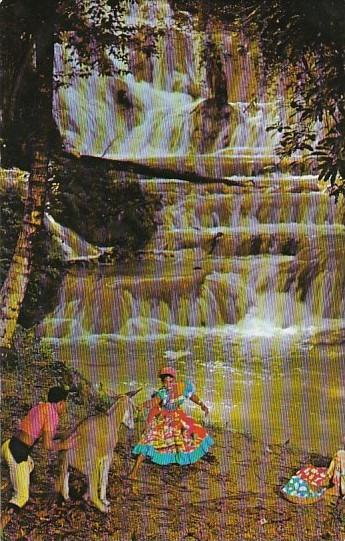 Jamaica Scene At Dunns River Falls