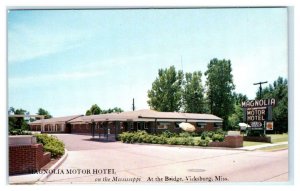 VICKSBURG, Mississippi MS ~ Roadside MAGNOLIA MOTOR HOTEL c1960s  Postcard