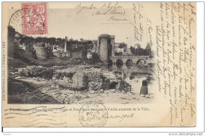 PARTHENAY , France , PU-1903 ; Porte et Pont Saint-Jacques.-Viellie enceinte ...