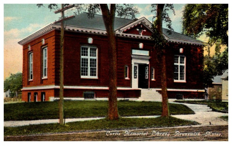 Maine  Brunswick  Curtis  Memorial Library