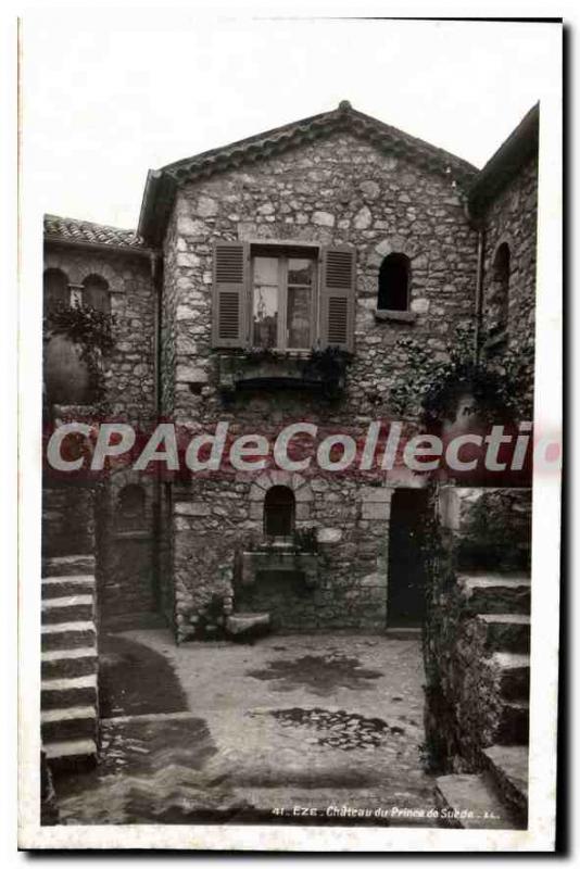 Postcard Old EZE Castle of the Prince of suede