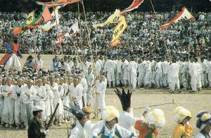 Korea Korean Festival Vintage Costume Traditional Fashion Flag Postcard