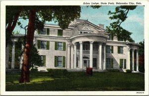 Arbor Lodge State Park Nebraska City NE WB Postcard Curteich VTG UNP Vintage 