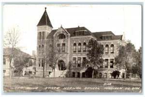 1940 West Wing State Normal School Madison South Dakota SD RPPC Photo Postcard