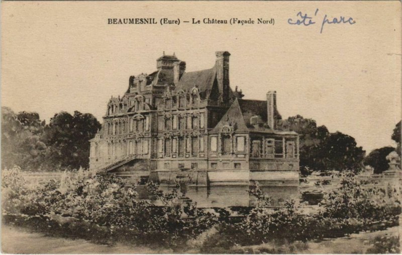 CPA BEAUMESNIL Le Chateau - Facade Nord (1148251)