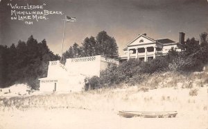 Whitehall Michigan Michillinda Beach Lake Michigan Real Photo Postcard AA82946