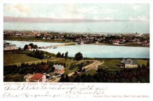 Aerial view of Eastern Wide Waters  Rochester   New York