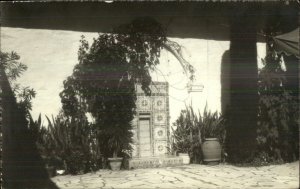 Honolulu HI Academy of Arts Doorway c1920s-30s Real Photo Postcard xst