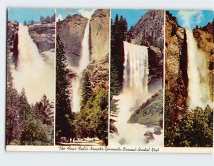 Postcard The Four Falls, Yosemite National Park, California