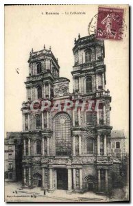 Postcard Old Rennes La Cathedrale