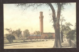 WATERBURY CONNECTICUT CT RAILROAD DEPOT TRAIN STATION VINTAGE POSTCARD