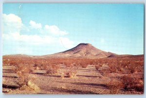 c1960 Lordsburg New Mexico Postcard Lee's Peak Overlooks Ghost Town Shakespeare