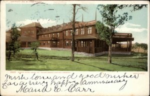 Grand Canyon AZ North Wing Hotel El Tovar c1910 Detroit Publishing Postcard