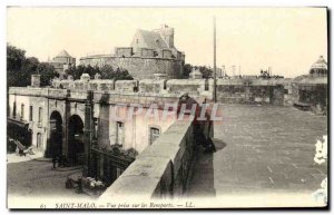 Old Postcard Saint Malo View Getting On Walls