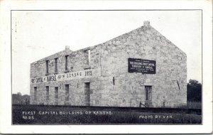 Postcard First Capital Building of Kansas Saml Dodsworth Book Company~133274