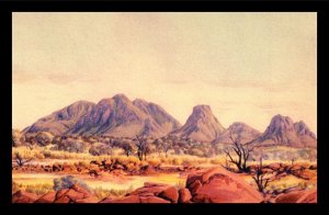 1960 Albert Namatjira Aboriginal Artist Haast Bluff Range Australia Postcard 194 