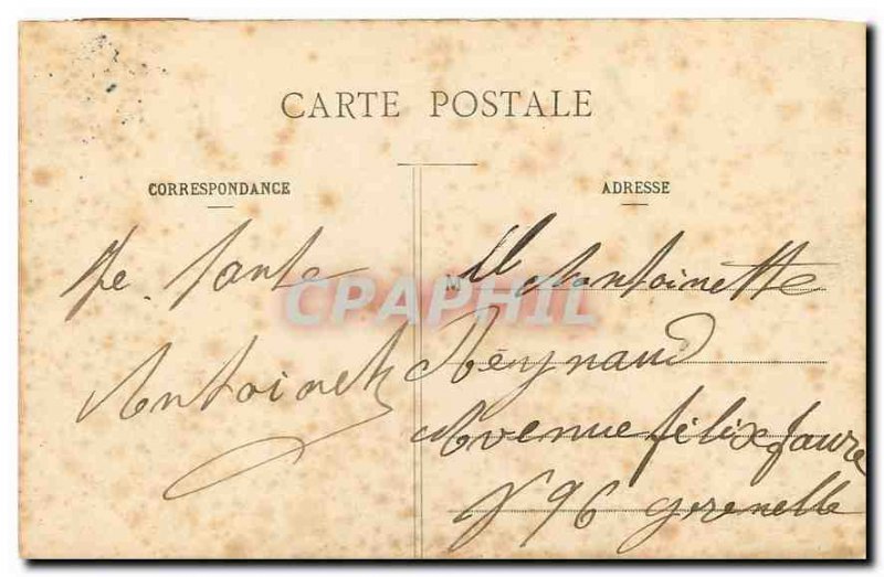 Old Postcard Paris Parc Monceau monument Maupassant
