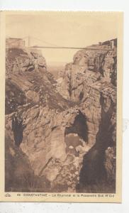 BF18921 le rhummel et la passerelle sidi m  constantine algeria front/back image