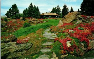 Ohme Gardens Wenatchee Washington WA Flowering Sedum VTG Postcard UNP Unused 